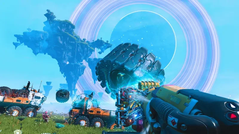 No Man's Sky Remnant Update Adds Long-Awaited Gravity Gun cover image.