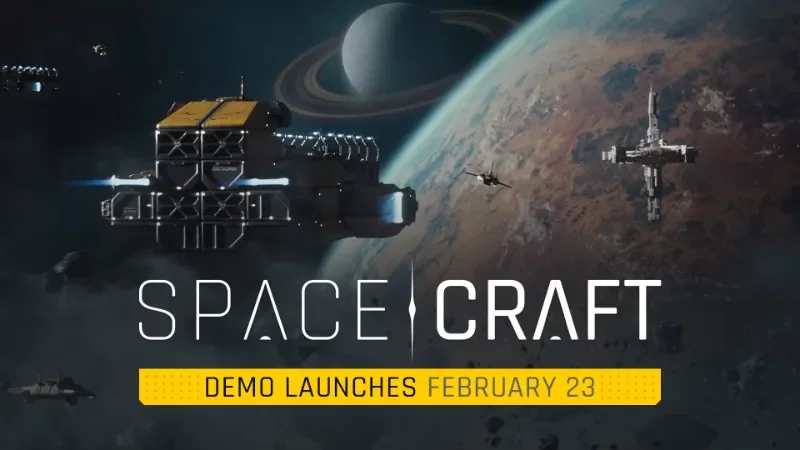 SpaceCraft demo launches February 23 on Steam Next Fest cover image.