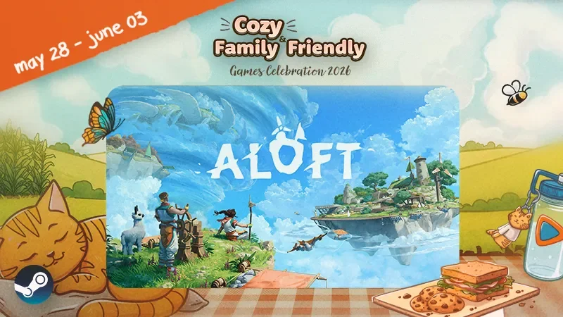 Aloft Gets 25% Off in Steam Cozy Games Sale cover image.