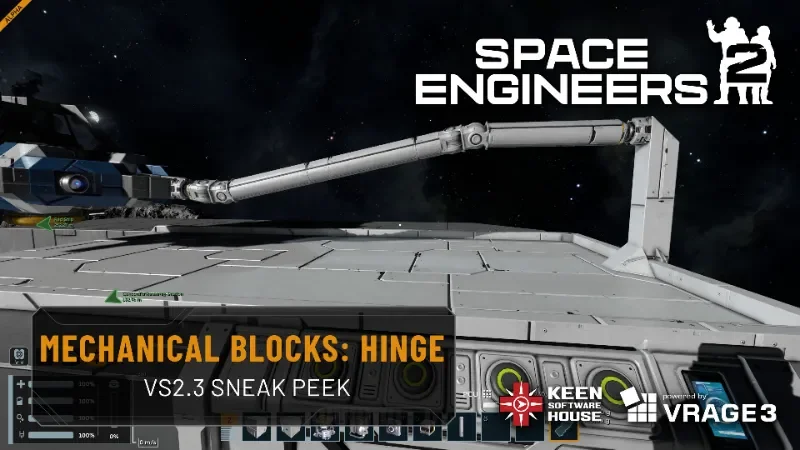 Space Engineers 2 Hinges Revealed for VS2.3 Update cover image.