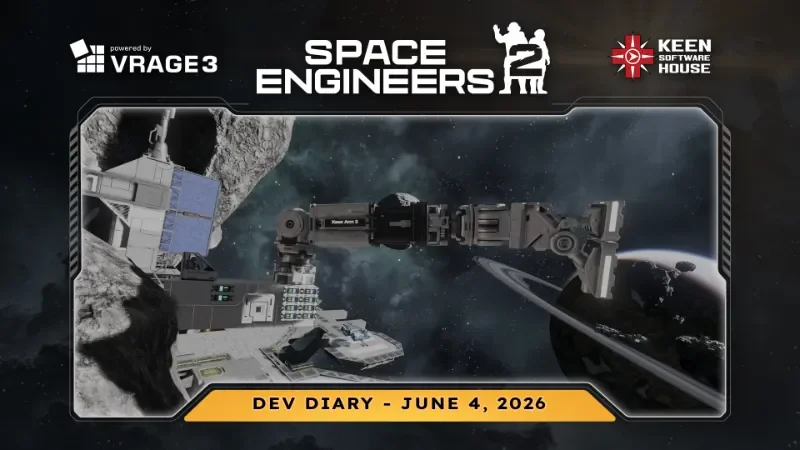 Space Engineers 2 Dev Diary Details Event Controller, Light Panels, and NPC AI cover image.