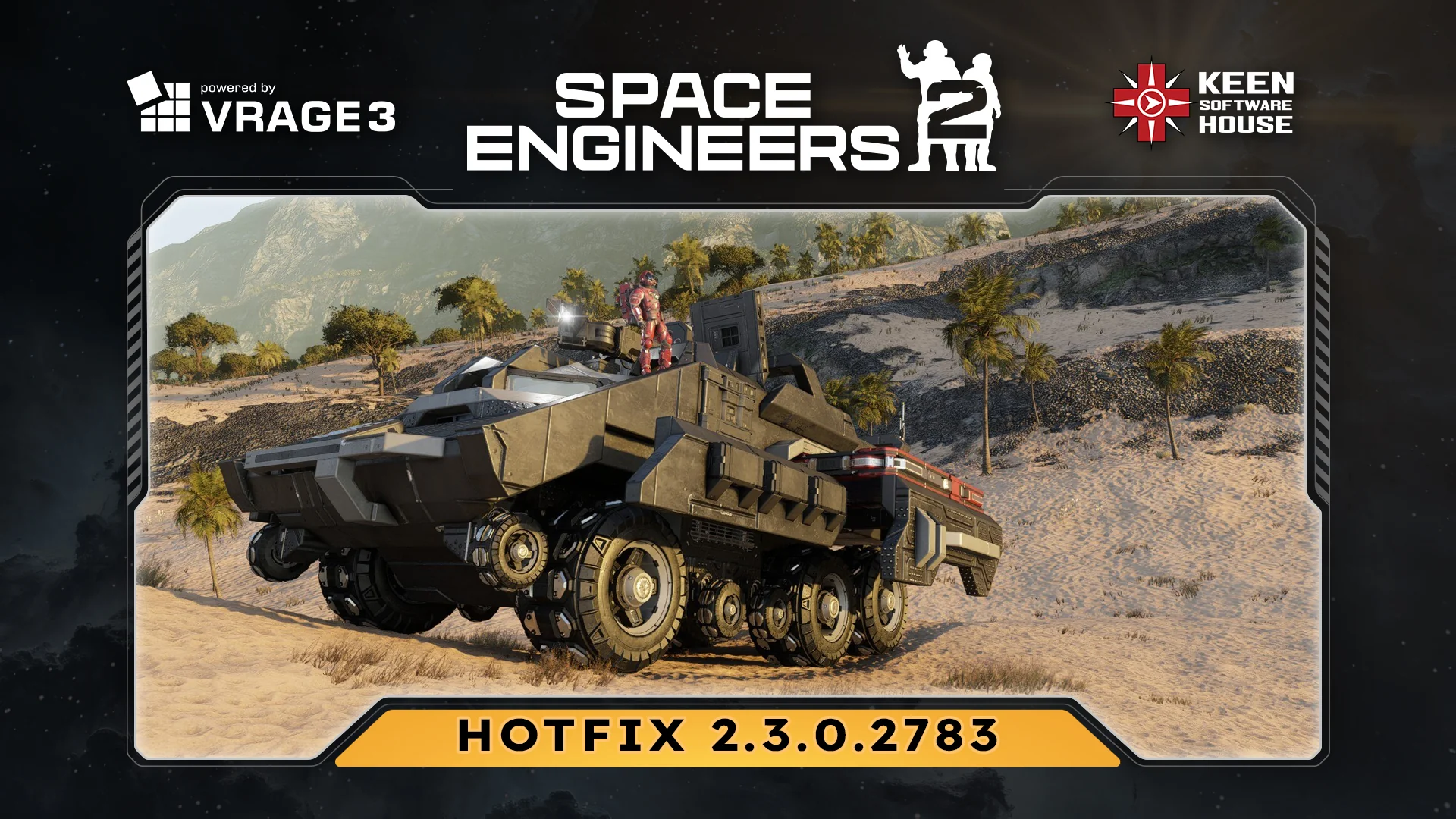 Space Engineers 2 Hotfix 2.3.0.2783 Patches Nine Crashes cover image.